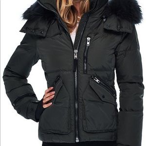 SAM Jetset Fur-Trim Down Coat